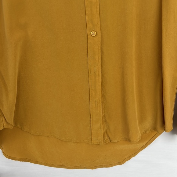 Loveappella Gold Long Sleeve Button Down Blouse - Picture 6 of 7